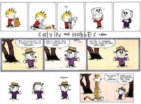 10 Greatest Calvin and Hobbes Comics About Snowmen