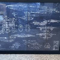 Buy Millennium Falcon Star Wars Poster Blueprint Version 2 A2 Online in ...