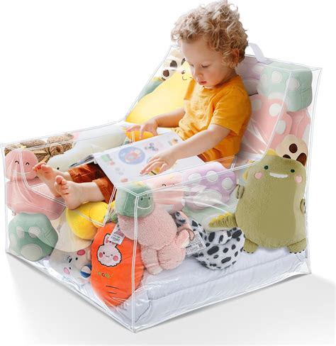 Amazon.com: Teenyyou Stuffed Animal Storage Bean Bag Chair Sofa Cover ...