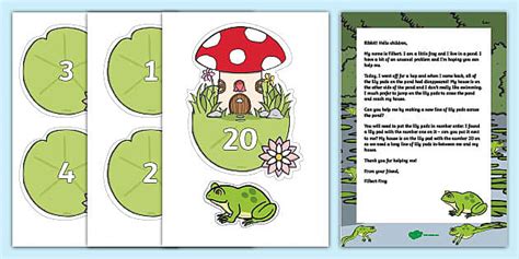 👉 Cross the Pond Ordering Numbers to 20 Activity