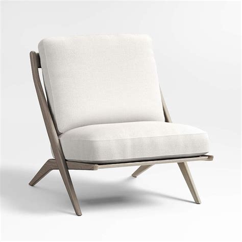 Pose Grey Wash Accent Chair | Crate and Barrel KSA