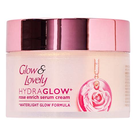 Buy Glow & Lovely Hydra Glow+ Rose Enrich Serum Cream 50 gm | 19 ...