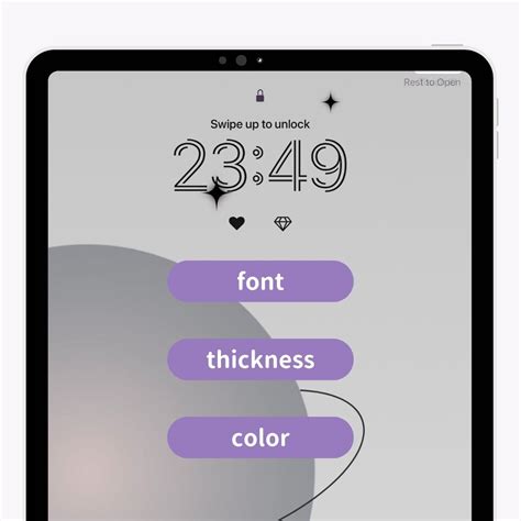 Customize Clock on iPad Lock Screen | WidgetClub