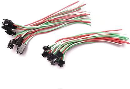 Prowans (25 PAIR) JST WIRE 3PIN Male - Female Locking Type For Electric ...