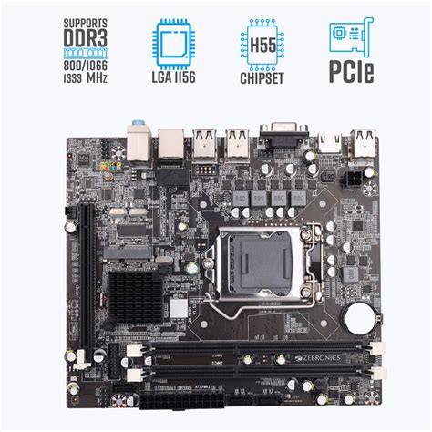 Zebronics H55 - 1156 Socket - Motherboard