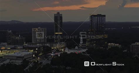 OverflightStock™ | Atlanta Downtown Buckhead City Skyline Dusk Sunset ...