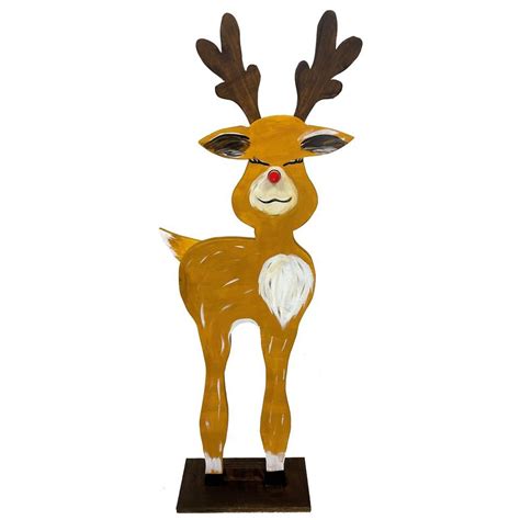 3 Reindeer Wood Pallet with a light up red nose - Sip & Paint Class ...