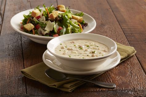 Unlimited Soup and Salad - Bowl of housemade soup with a house, Caesar ...