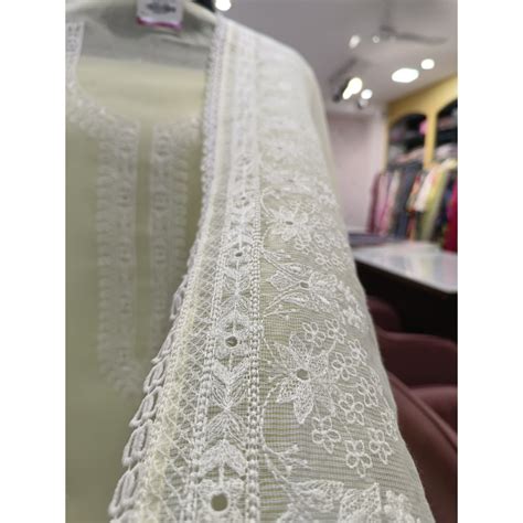 Lime Yellow Elegent kota Design - Classy embroidery Neck - Designer ...