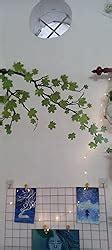 Decals Design 'Green Autumn Leaves Branch' Wall Sticker (PVC Vinyl, 50 ...