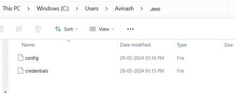 Image result for AWS Config Credential Files Windows