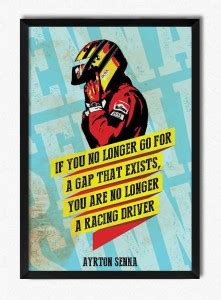 Seven Rays Ayrton Senna Racing Driver Framed Poster Paper Print ...
