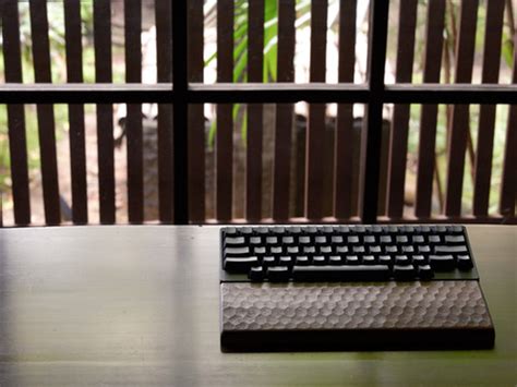 HHKB type-s 特注木製パームレスト&キーボードルーフ（ダークブラウン）