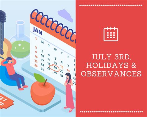 July 3rd, 2026 Holidays and Observances