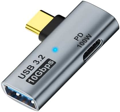 AreMe 2-in-1 USB C to USB 3.2 Adapter with 100W Charging Port ...