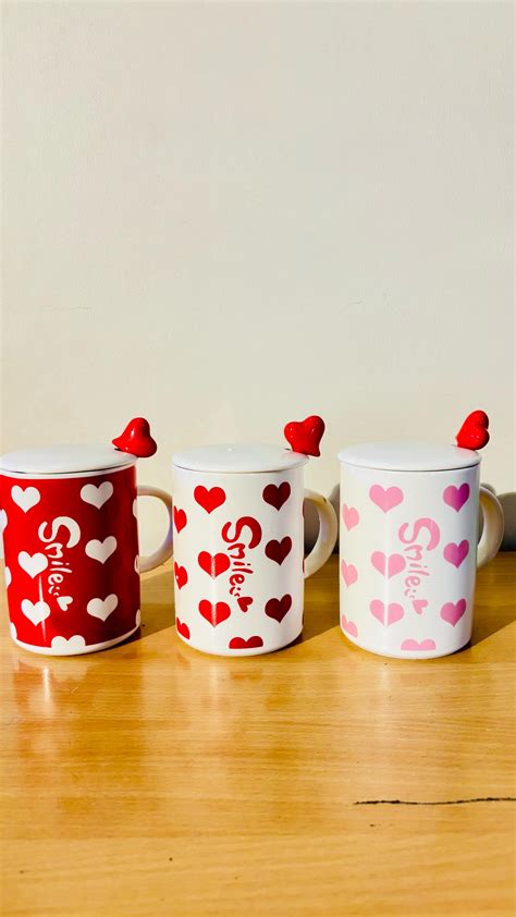 Smile Heart Ceramic Mug – Berrymuch™
