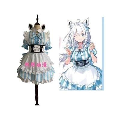 ARY2020 Shirakami Fubuki Dress Outfits Cosplay India | Ubuy