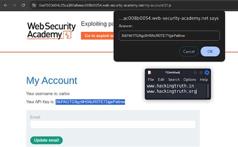Exploiting path mapping for web cache deception Lab