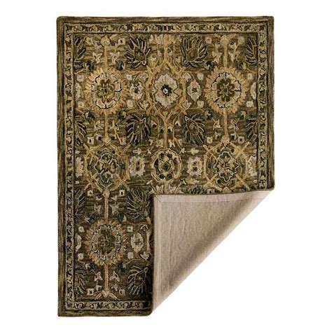 Honeybloom Victoria Sage Floral Hooked Rug | At Home