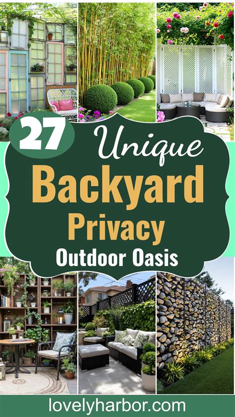 27 Unique Backyard Privacy Designs For A Serene Outdoor Oasis - Lovely ...