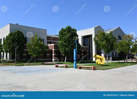 IRVINE, CALIFORNIA - 21 AUG 2022: the Library on the Campus of Irvine Valley College, IVC ...