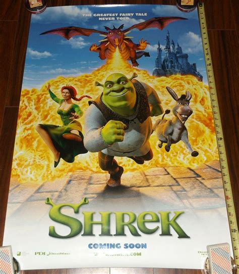 Shrek Movie Poster Mike Myers, Cameron Diaz - 40 x 27 Inches Coming ...