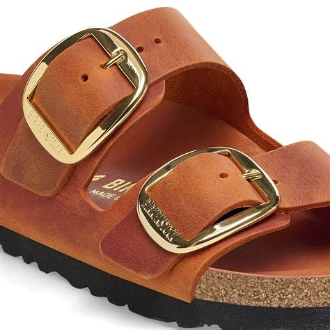 Arizona Big Buckle Oiled Leather Burnt Orange | BIRKENSTOCK