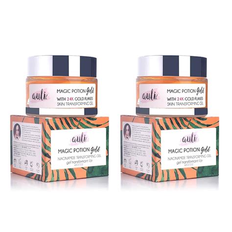 Auli 24k Gold and 5% Niacinamide Hydrating Gel for All Skin Types ...