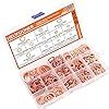 Copper Washer Assortment Set, HELIFOUNER 300 Pieces 12 Sizes Copper ...