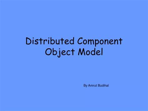Image result for Distributed Object Model
