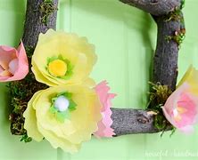Image result for Spring Flower Wreath Fabric