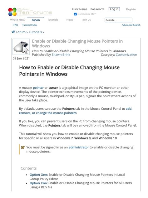 Image result for Enable Pointer
