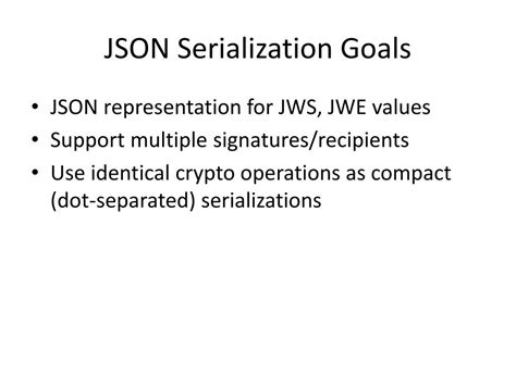 JSON Serialization 的图像结果