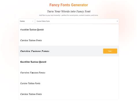 Free Cursive Tattoo Fonts