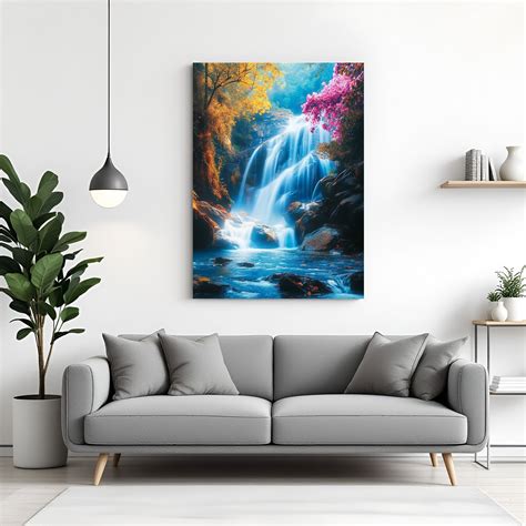 Waterfall Vastu Canvas – Art for Positive Energy & Abundance Flow ...