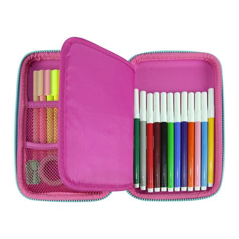 Buy Smily Single Compartment Pencil Case (Pink) For School Kids Online ...