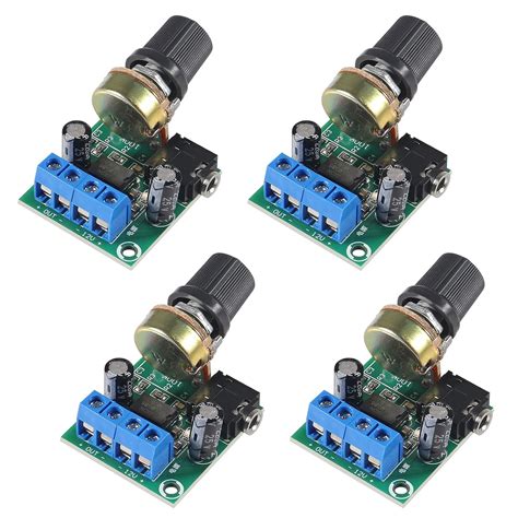 DWEII 4Pcs LM386 10W Mini Power Amplifier Board Audio Amplifier Module ...