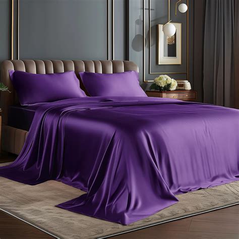 Amazon.com: BEDELITE California King Sheets Set, Luxury Soft Plum ...