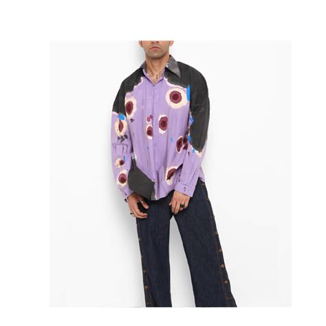 Huemn Blood Washed Shirt (Lilac) – HUEMN