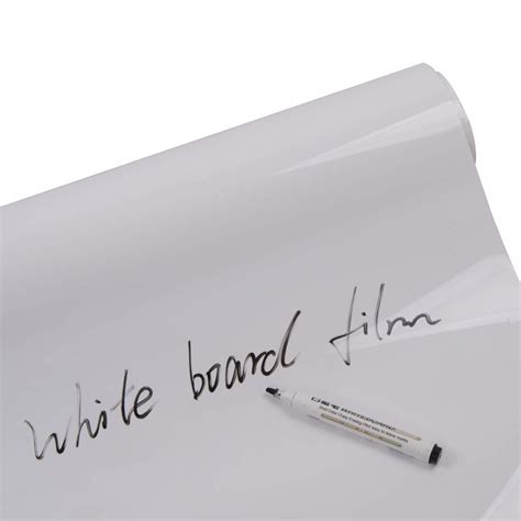 Self-Adhesive Whiteboard Stickers Roll | Dry Erase Peel & Stick Wall ...