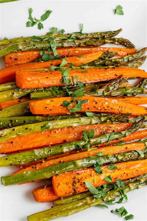 Easy roasted carrots and asparagus in the oven – Artofit