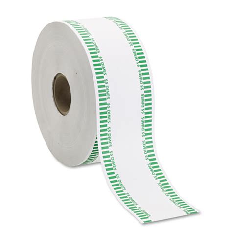 1000' Dime Auto Wrap Coin Paper, $5 wrap amount, Green - 8 rolls ...