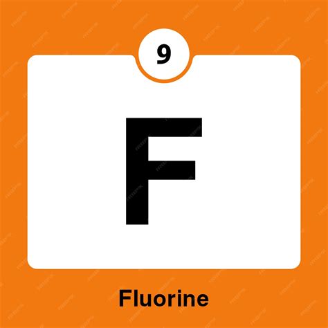 Premium Vector | 9 fluorine periodic table flashcards the most reactive ...