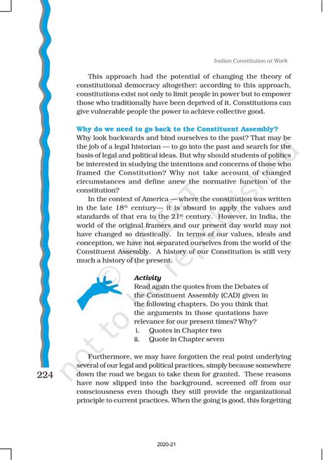 The Philosophy Of The Constitution - NCERT Book of Class 11 Indian ...