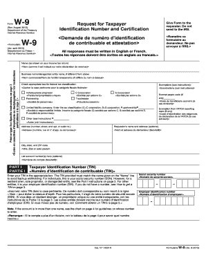 W-9 - FATCA - Fill and Sign Printable Template Online