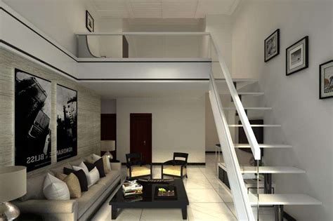 简约风格复式5-10万50平米玄关楼梯沙发效果图_齐家网装修效果图
