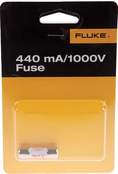 FUSE-440MA/1000V B1 Fluke | Fluke Multimeter Fuse, 440mA, 1000V, 10.3 ...