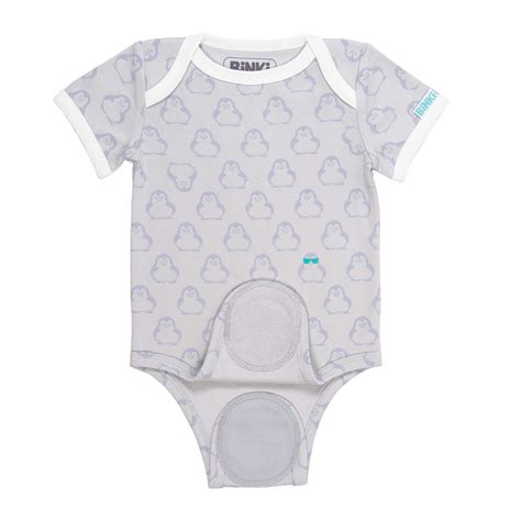 Bodysuit Shortsleeve Penguin - Grey | LINE SHOPPING