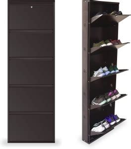 TNT Metal Shoe Cabinet for Home with Doors & Lock Wall Mount Metal Shoe ...