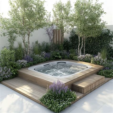 Pin by Natasha Girotra on Outdoor | Hot tub garden, Backyard ...
